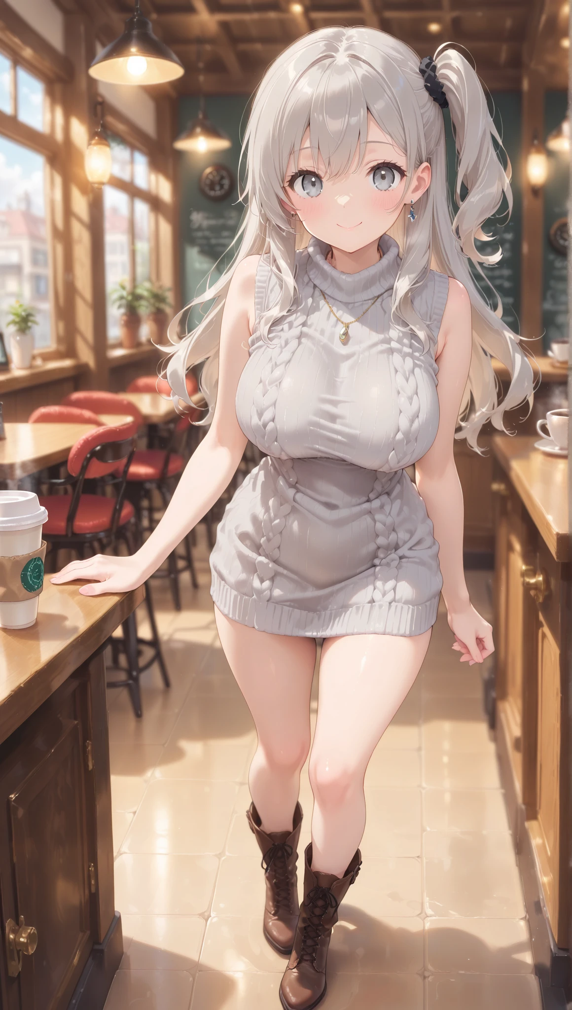 (((1个Giant Breast Girl))), (with pink hair), (Extremely long hair), (curlies), (ahoge), (bluntbangs), (Low double ponytail), ((((Dark skin)))), ((Brown eyes)), ((half closed eye)), (Chopping), (Thigh thick), ((Thick lips)), ((Wide hips)), (Raise your legs), (shorter pants), ((Pink)), ((Lace)), ((Long eyelashes)), 超詳細, ((Best quality at best)), A high resolution, hyper HD, ctextured skin, (En plein air)), 城市, ((hold money)), (((lusty  smile))), ((smug)), full of lights, True humans, Colossal titear ears)), ((((Ao olhar para cima)))), ((looking at viewert)), ((tightly dress)), ((shopping bag)),