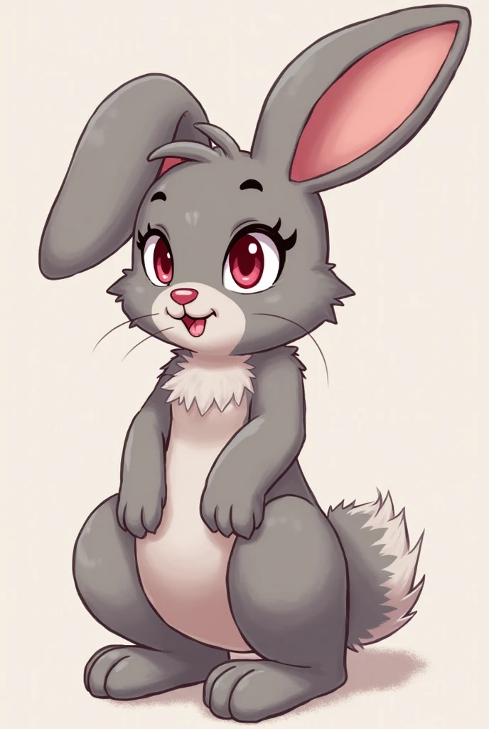 (nsfw), female furry, judy hopps rabbit ears, tongue out, (suggestive looking, naughty looking:1.3), solo, by dagasi,