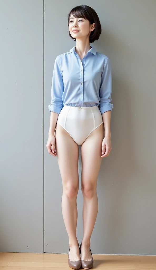 Chinese woman in gym uniform full body standing, best quality, masterpiece 1980s style