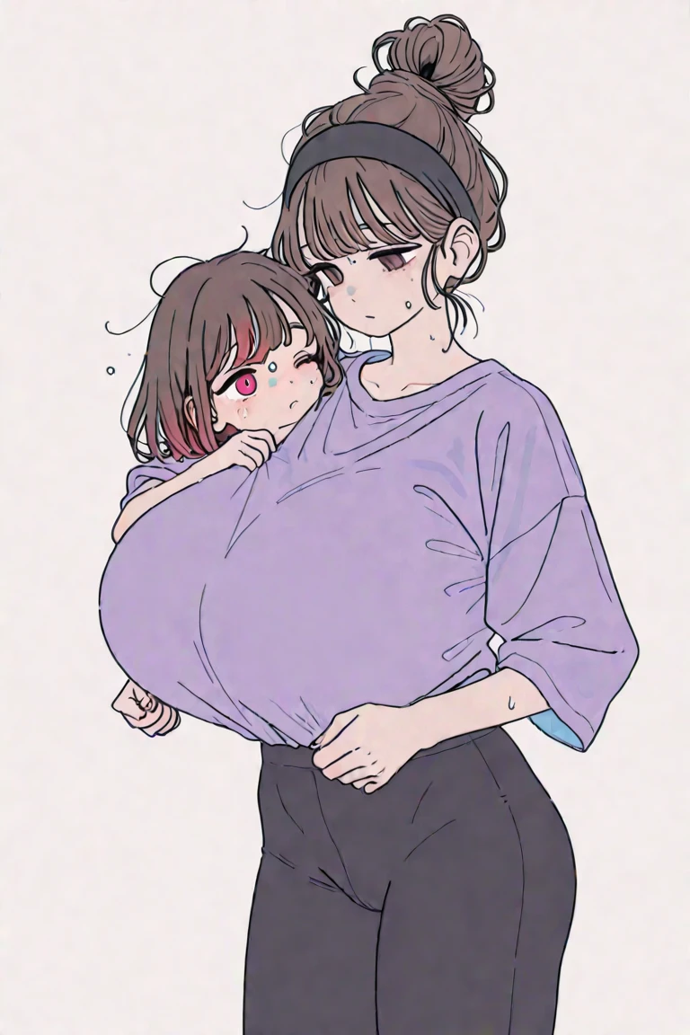 One girl, young child, young girl, baby face, young appearance, ((short height)), ((height: 120cm)), (height: 1/2), elementary school junior, large breasts, ((large breasts: 1.8)), full body,