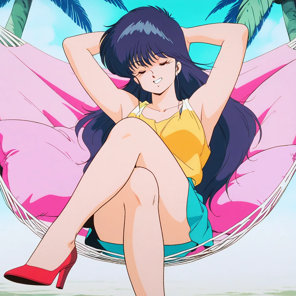 giant shoes on a bedroom floor, giant bra on a bedroom floor, giant panties on a bedroom floor, giant socks on a bedroom floor