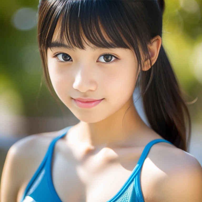 Highest quality, (RAW Photos: 1.2), (masterpiece: 1.4), (Realistic: 1.4), (High resolution: 1.4)((Gal 15 years old)),((Sunburned skin))((Gal Makeup))、(Gal Hairstyles)、(Very detailed美しい顔)、,((Navy school swimsuit)),Are standing,Looking at the audience,Poolside,(smile:1.2),blonde、,Dynamic Angle, (Highest quality,masterpiece:1.2),Confused,High resolution,Very detailed,Very detailed,32K, Movie-like scene,Detailed Background,alone,Dynamic Angle, Hair blowing in the wind,Beautiful and exquisite