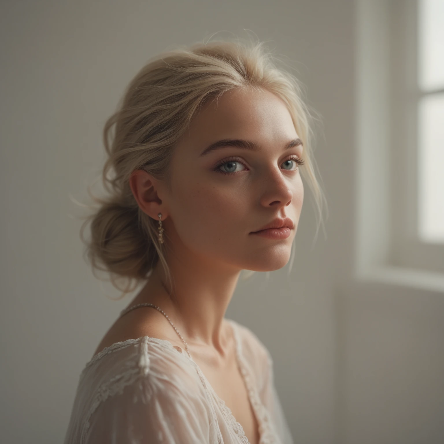 (best quality), Candid shot of a 1girl of 20yo (Vlasta Starostová:1.3), Quiff hair