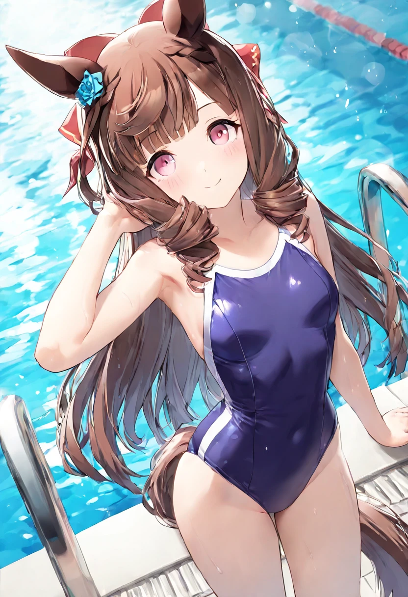 (masterpiece), (Highest quality), High resolution, (Very detailed), (Best illustrations), (Best Shadow), (so beautiful), (very cute), (Absurd), (Blue background), (Blue Room), (Blue carpet), Round face shape
(Highly detailed face), Perfect limbs, Intricate details顔, 

（Minase Iori）, Idol eater orange brown hair, Long Hair, amount, Hair Clip, Brown eyes, Pink hair band with ribbon, 
Beautiful breasts, Small breasts, Shyness, smile, Pitiful, 
 
Perfect limbs, Perfect Anatomy, Thin legs, Intricate details, Five perfect fingers, One person, so beautiful少女, very cute少女,Big eyes, slender, Tight waist, 

Beautiful Skin, Wet, sexy,Charm, whole body, 
(One person、solo:1.4), Full Shot, panoramic, 

White frilly underwear, Underwear with a small ribbon, Erotic, , 
Pink Panties, Detailed panties, 
Pink Bra, Details Bra, 
tits, Butt, naked, Legs slightly apart, 
View from the front, 