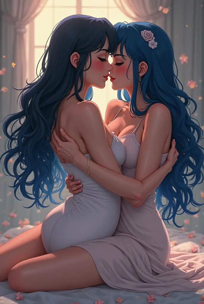 Two women masturbating