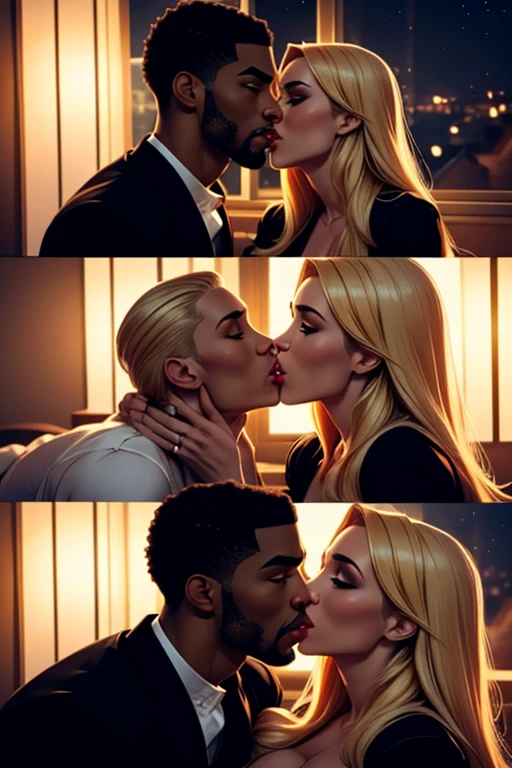 Kanye West and Taylor Swift Kissing