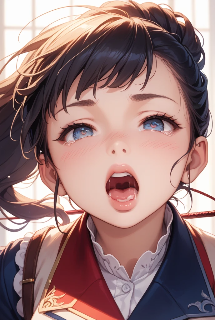 hanekawa tsubasa、eye glass、Braids、A dark-haired、large boob、fullnude、 (Black hair, Brown eyes, Round face), Colossal tits, With ribbon, (nose blush, Naughty, half opened eye, Drooling),On the bed in the infirmary, [Full body shot]、BDSM、Plenty of love juice、pale pubic hair、Wearing a black dog collar,Full body shot,body piercings,Large open legs、eye glass、Lying in bed、Hands tied above the head、Head-to-toe shots、Hand flail、fetters、Squirting、spout、There are a lot of them all over the body,Colossal tits、Soak up the bright sunshine under the tropical sun、The udder is squeezed out with a rope、Woman in chains、slightly turned to the side、The lower back is cramping up and down、Chest is bobbing up and down、Crying in pain、お漏らし、A dark-haired、facing back