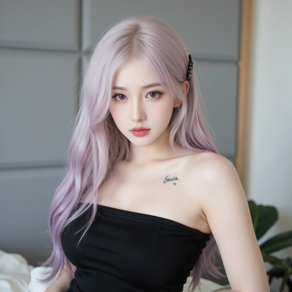 18 year old photo.oh、girl, Beautiful vintage colors, Instagram (photoRealistic, High resolution:1.4), ((Puffy eyes)), View your viewers, , whole body (8K, RAW Photos, Highest quality, masterpiece:1.2), (Realistic, photo-Realistic:1.37), (Sharp focus:1.2), Professional Lighting, Photon Mapping, Radio City, Physically Based Rendering, (Pale skin:1.2), (Medium chest:1.2), View your viewers, (Mid-length hair:1.5), Portraiture, Purple eyes, (Silver Hair:1.1), bangs, (Simple Background:1.4), alone, Upper Body, Realistic, (masterpiece:1.4), (Highest quality:1.4), (Shiny skin), Stylish girl, compensate, smile(skinny, Mouth closed,shy:1.3), (Sheer sundress:1.5513), (Are standing:1.1), Medium Bust, Sexy pose, {Browsing Caution:1.2},