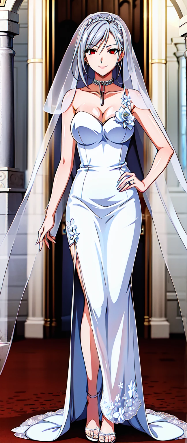 best quality, (masterpiece),(ultra-detailed), (high quality), (high resolution), (2heads:1.5) blonde hair, black hair color, (larger breasts), (blue eyes ), cleavage, full body,best quality:1.5, highres, UHD, 4K), smiling, wedding dress, wedding girl, beautiful eyes, different emotions, blonde hair, wedding gown, flowers ((full body)), (mature woman), casual dress, sexy proportions, thighs, Beautiful girl with accentuated slender abs