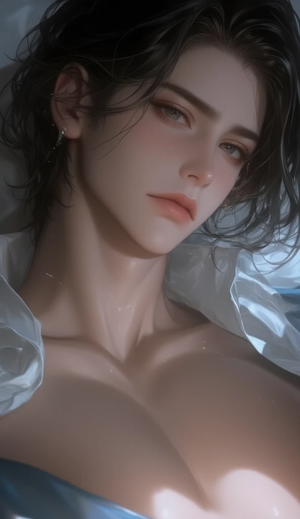 masterpiece, 1boy, handsome, black hair, undercut hair, perfect face, detailed eyes and face, black eyes, clean shaved, muscular, capturing a rural atmosphere, dynamic lighting, unreal engine 5,