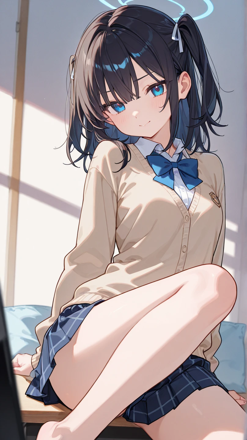 (Browsing Caution:0.99)、beautiful girl, (Roll up your skirt), looking at the camera, Angle from below, Short skirt, Squat, A shy smile, Japanese , Beautiful Skin, ((highest quality, 16k, Tabletop: 1.3)), 1 girl, The light shines on your face, Highly detailed face, Highly detailed lips, Beautiful Eyes、Realistic looking skin、Cute design panties、Shaving、Various Hair Styles、Uniforms in different colors、Natural clothing、Vans Sneakers、bite、Detailed panties