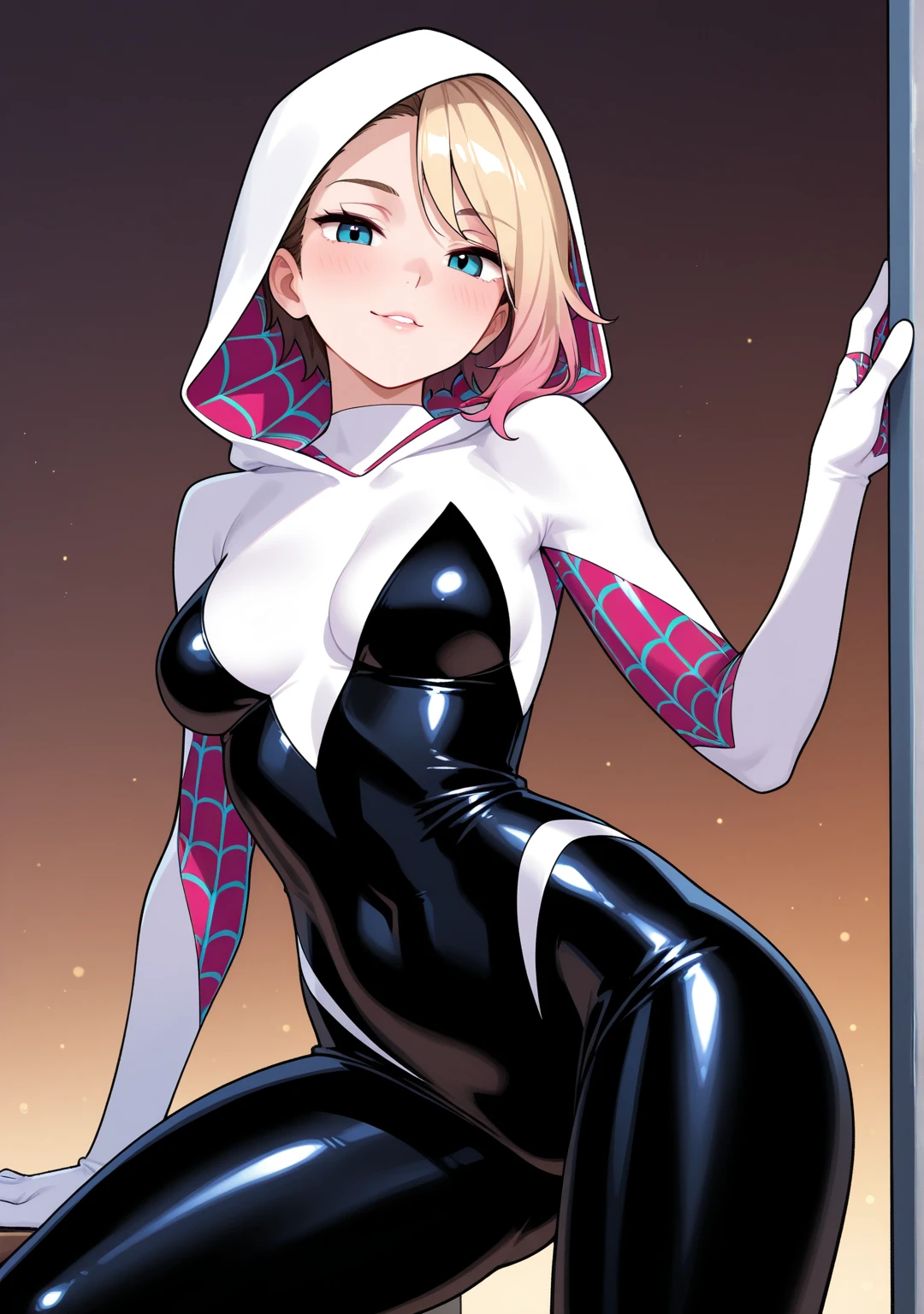 young girl spider-gwen gwen stacy skin-tight plugsuit fetish magazine into the spiderverse, group sex, multiple boys, explicit sexual images, faceless, hood, mask, hero mask, hardcore. rape, forced, grabbing, ultra detailed, small perky petite tits, slender body, ass, spiderverse style animation, many  shafts throbbing, cum punshied facefucking