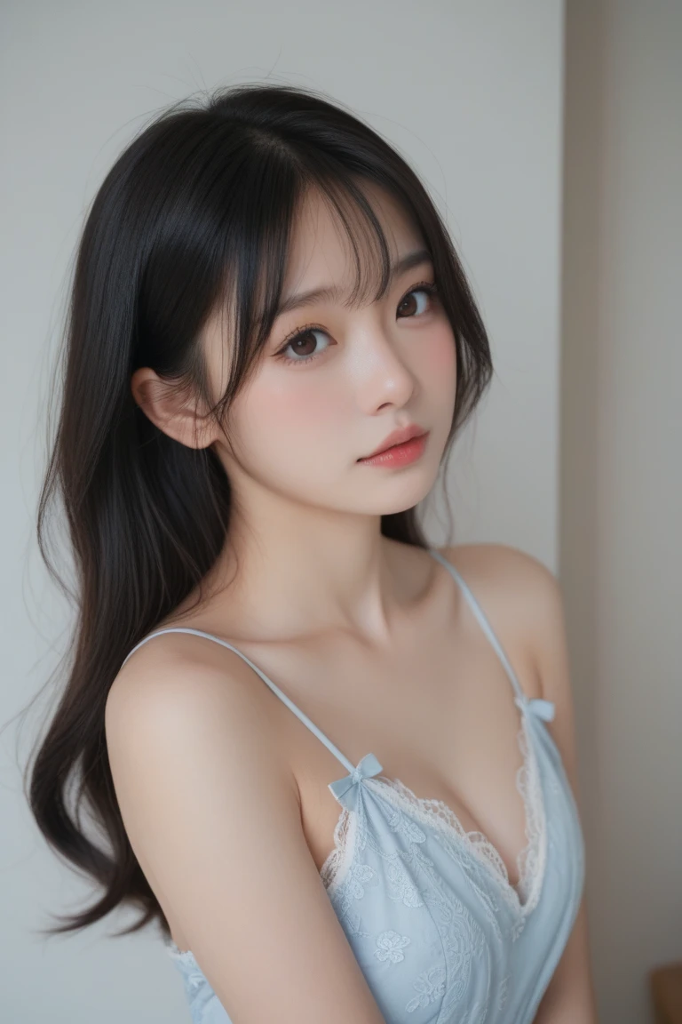 8k, Ultra-high resolution, highest quality, masterpiece, Rule of thirds photography,Surreal, photograph, 1 girl, (:1.3), pretty girl, Cute Face, Beautiful eyes in every detail, 細かくdetailedに,masterpiece,, One Girl:1.2, Japan Female Announcer, Minimum, Harmony, beautiful, Great scene, Dystopia, (night, Starry Sky:1.4), Broken Building, Starry Skyが神秘的な雰囲気を醸し出す, Girl looking up at the sky, 16 years oldum Hair, bangs, masterpiece, highest quality, RAWphotograph, Realistic, Depth of written boundary,Looking at the audience、beauty,Long neck、Laugh a little、Please close your mouth and laugh、(((Ideal body type))),A cup small breasts :2,whole body、Perfect Anatomy、鮮明なdetailed、detailed、Surreal、Light and shadow,Strong light