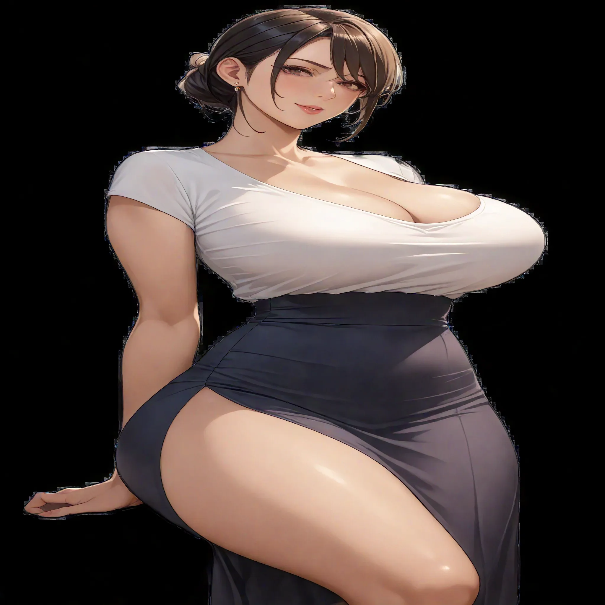 An Idol k-pop girl, (cute face:1), (lewd face:1), intricate face details, detailed face, golden ratio face, ((huge breasts:1)), ((large breasts:1)), ((giant breasts:1)), ((big breasts:1)), ((slim waist:1)), ((big butt:1)), ((big hip:1)), ((big thighs:1)), ((thick thighs:1)), ((intricate hands:1)), ((detailled hands:1)), ((intricate feets:1)), ((detailled feets:1)), (polished skin:1.3), (sweaty:1), (thicc:1), (erotic:1), (perverted:1), (she is sexually aroused:1), (full body:1), (look at viewer:1.3), 64K, UHD, HDR, global illumination, (high quality, high detailed, hyper detailed, extremely detailed), photo realistic, ultra realistic, art photo, (clarify the details, detailed parts body), intricate artwork masterpiece, trending on artstation, (horny face:1), massive mommy milker