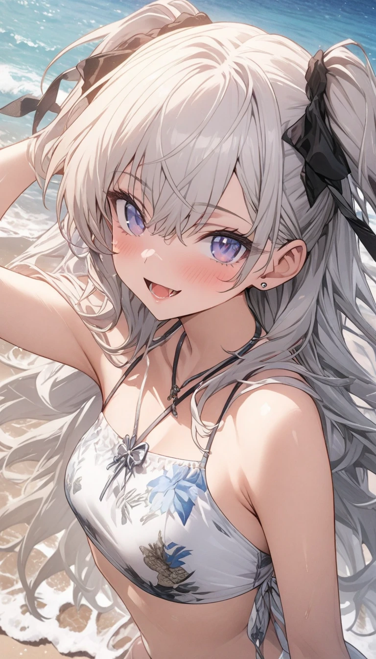 best quality, masterpiece, highres, solo, (miyako_bluearchive:1.10), smile, happy, one eye closed, portrait, looking at viewer, 43 <lora:miyako_bluearchive:0.80>