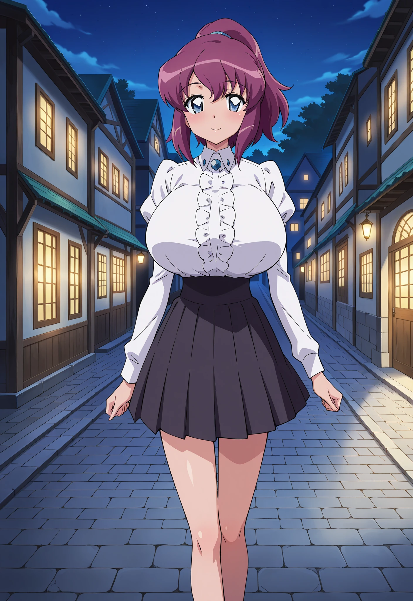 1 Girl, Short Hair, Bobcut, Red Hair,　Red rabbit ears, 　Black mesh in the hair、Animal ear hair, 赤色のBunny girl服、another world, Bar, Bunny girl, Portraiture, High Contrast, Official Art、smile、seems to be happy、smile、Highest quality, High resolution、Beautiful hair details,masterpiece,Highest quality,((Put your hands behind your back)),Beautiful Eyes,Fine skin,Leaning against a wall,Cinema Lighting,Written boundary depth,cute, feet２Book、arm２Book,　Eye for fine details, (anime, 8K, masterpiece, Highest quality, Highest quality, beautifully、aesthetic, Professional Illustration, Very detailed, Perfect lighting, Perfect Shading, Perfect sharpness),Day Book、 is said that problem children come from another worlds.？ Black rabbit、Trump、Wink、Big eyes、Big Breasts、I can see her cleavage、naked、Open your mouth、Trumpを手に持ってる、With skyscape as background、forest、Light blue inner color hair、Blue-purple inner hair、Trumpと握ってる、smile、Embarrassed face、slightly reddening cheeks、skirt、Underwear only、erotic、Lure、Big Breasts、room,　uniform、Black eyes
