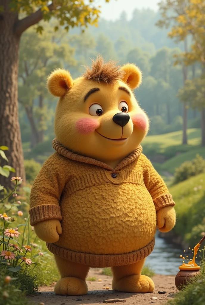 (professional 3d render:1.3)Prime Minister suits like Winnie the Pooh men