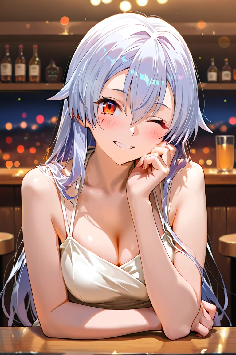 Highest quality,masterpiece,Serve drinks,Nightclub female staff,Erotic,Completely naked