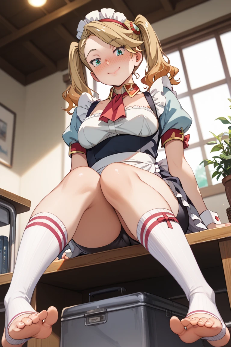 (((from front:1.3))),focus on panties,fine underwear,black panty,flat chest
,BREAK,
zetadef, braid, hair intakes, twintails, hairband, ,gyaru, collarbone, bow, loose bowtie, (((beige cardigun:1.1))), BREAK,(((white shirt))), collared shirt, long sleeves, bracelet, wrist scrunchie,blue skirt, pleated skirt,
clothes around waist,
,BREAK,
{{{troubled face:2.0}}}, troubled face,smile, open mouth, looking down at viewer
,BREAK,
,Squat,looking down at viewer,Squatting,
((masutepiece,hight resolution)), masutepiece, Best Quality, , absurderes, Perfect Skin, Detailed skin texture, ultra-detailliert, 8K, Intricate details, beautifull detailed face,hight resolution, 1girl ,from front.
indoors,locker room