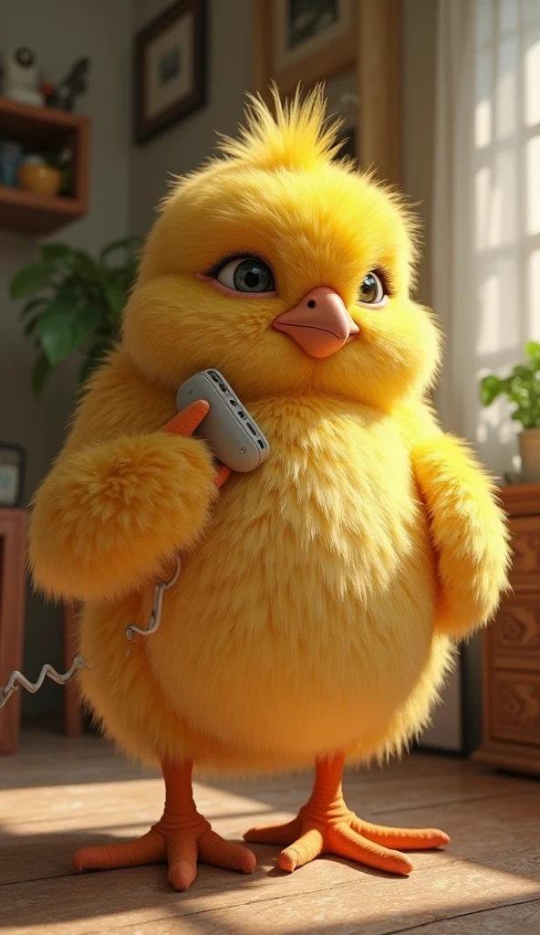 Duck talking on the phone