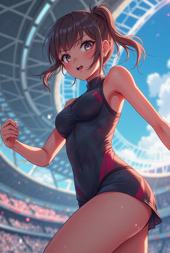 pole vault、Beauty、arena、Thigh emphasis、Landscape