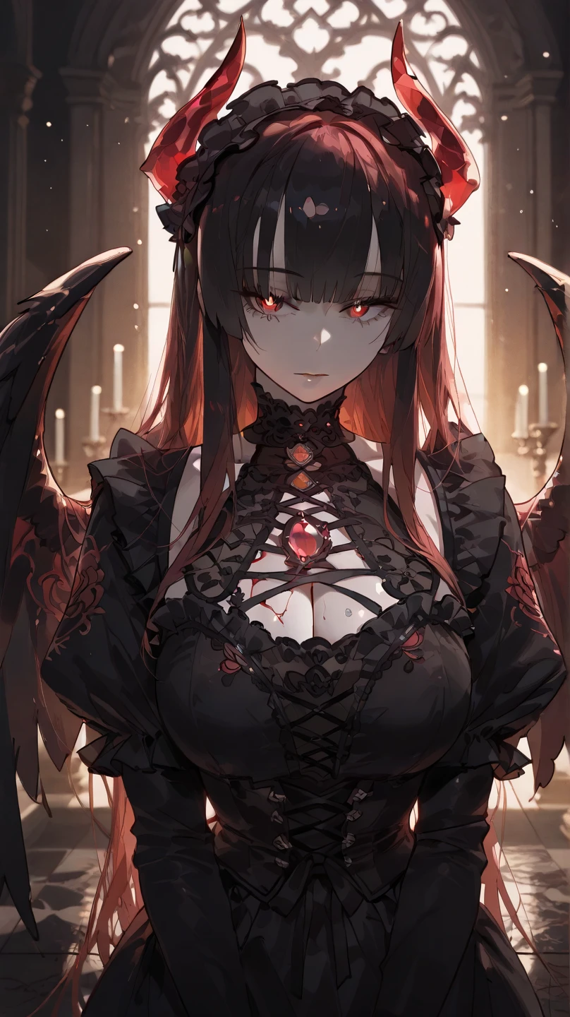 (otherworldly, otherworldly atmosphere, otherworldly appearance), highly insanely detailed, masterpiece, top quality, best quality, highres, 4k, 8k, RAW photo, 1lady, solo, (white scaly body), halo, wings, fallen angel, black hair, loose waves, red eyes, (dragon, art by hermann nitsch, zdzislaw beksinski, dariusz zawadzki, giger), big breasts, naked, (fantasy world)