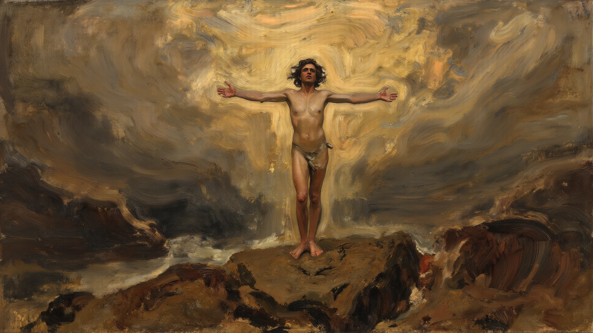 On an oil canvas, de cores suaves e brandas,
Um velho rei repousa, In your hand, o cetro manda.
O tom de bege envolve-o, majestoso e sereno,
Em seu trono de autoridade, ele reina com seu aceno.
Sua coroa de ouro brilha, relic of a strong past,
Os anos, as soft strokes, esculpem sua sorte,
A idade gravada nas rugas, marks of time to be traced,
Mas sua dignidade perdura, seu reinado a resplandecer.
Os olhos cansados, mas repletos de sabedoria,
Contemplam o reino, com profunda maestria,
O trono de madeira, Ancient and venerable,
Sustentou o peso dos anos, became unforgettable.
In oil painting, o velho rei se imortaliza,
Its history and its greatness, ali se eterniza,
Numa paleta de cores suaves, bege e dourado,
He is the guardian of a time, um rei venerado.
A cor bege, como o tempo, suave e discreta,
Envolve o rei em sua aura, Full story,
On oil canvas, sua majestade se consagra,
Um velho rei em seu trono, eterna saga.