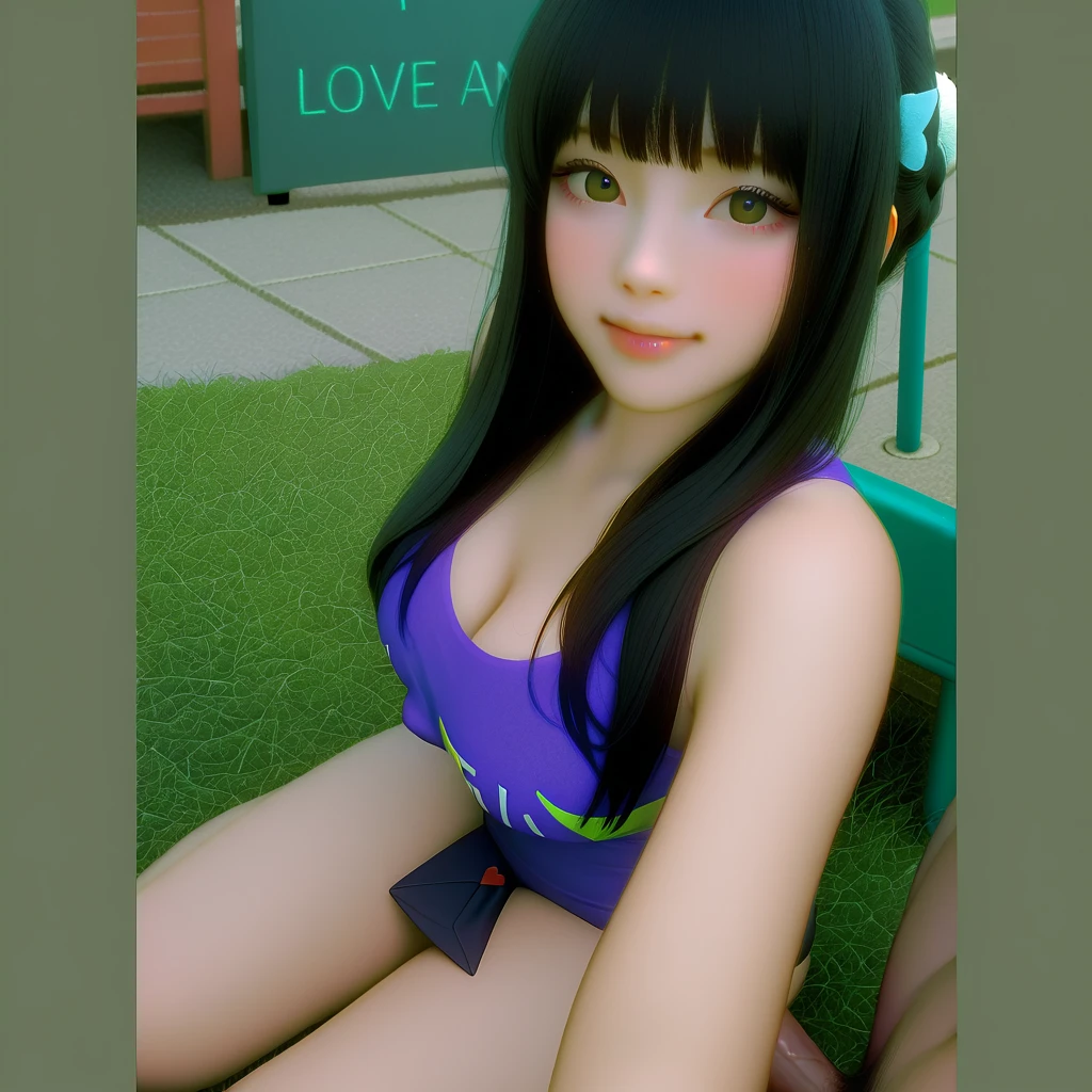 ((best quality)), ((highly detailed)), masterpiece, (detailed eyes, deep eyes), (1girl), dynamic angle, cowboy shot, mlprarity, woman, smile, looking at viewer, ((purple hair)), ((blue eyes)), , slight smile (outdoor, forest), flashing , ((exposed , )), graceful pose, exposed , realistic proportions, woman, legs spread, exposed,  toy in , bathing in a forest spring, cupping , puckered lips