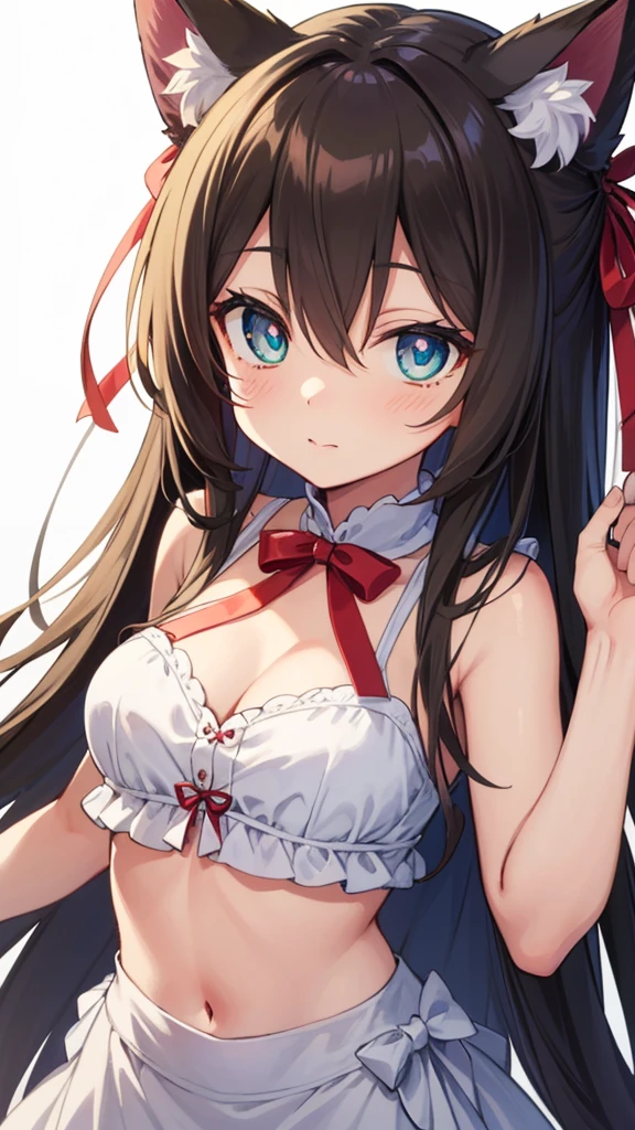 ((masterpiece, highest quality)), 1 girl,daiwa scarlet,daiwa scarlet(private server),horse ears,Uma Musume,brown hair,length_hair, twin tails,red_eye,Slit pupil,tiara, very_length_hair,hair_Intake,micro bikini, date,hotel room