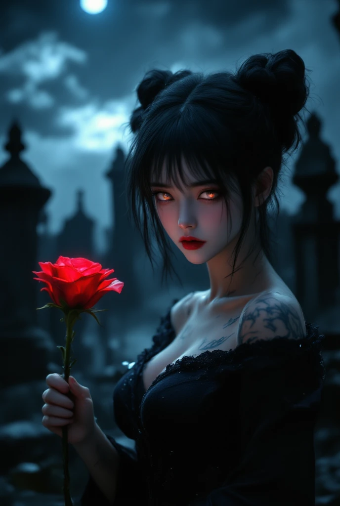 GOKU ZUMBI HOMEN zumbi,estilo pin-up,olhos horrivelmente belos,blood-red lips,feridas sangrentas,carne podre,pose assustadora,roupas rasgadas e sujas,Hauntingly pale skin,atmosfera assustadora,Dark and misty cemetery,luar projetando sombras misteriosas,Decomposing Tombstones,Sense of danger,horror movie vibes,horror de pesadelo,gothic art style,Cores ousadas e vibrantes,film noir lighting,assustador e sedutor,exquisite attention to detail,Unique and captivating subject.