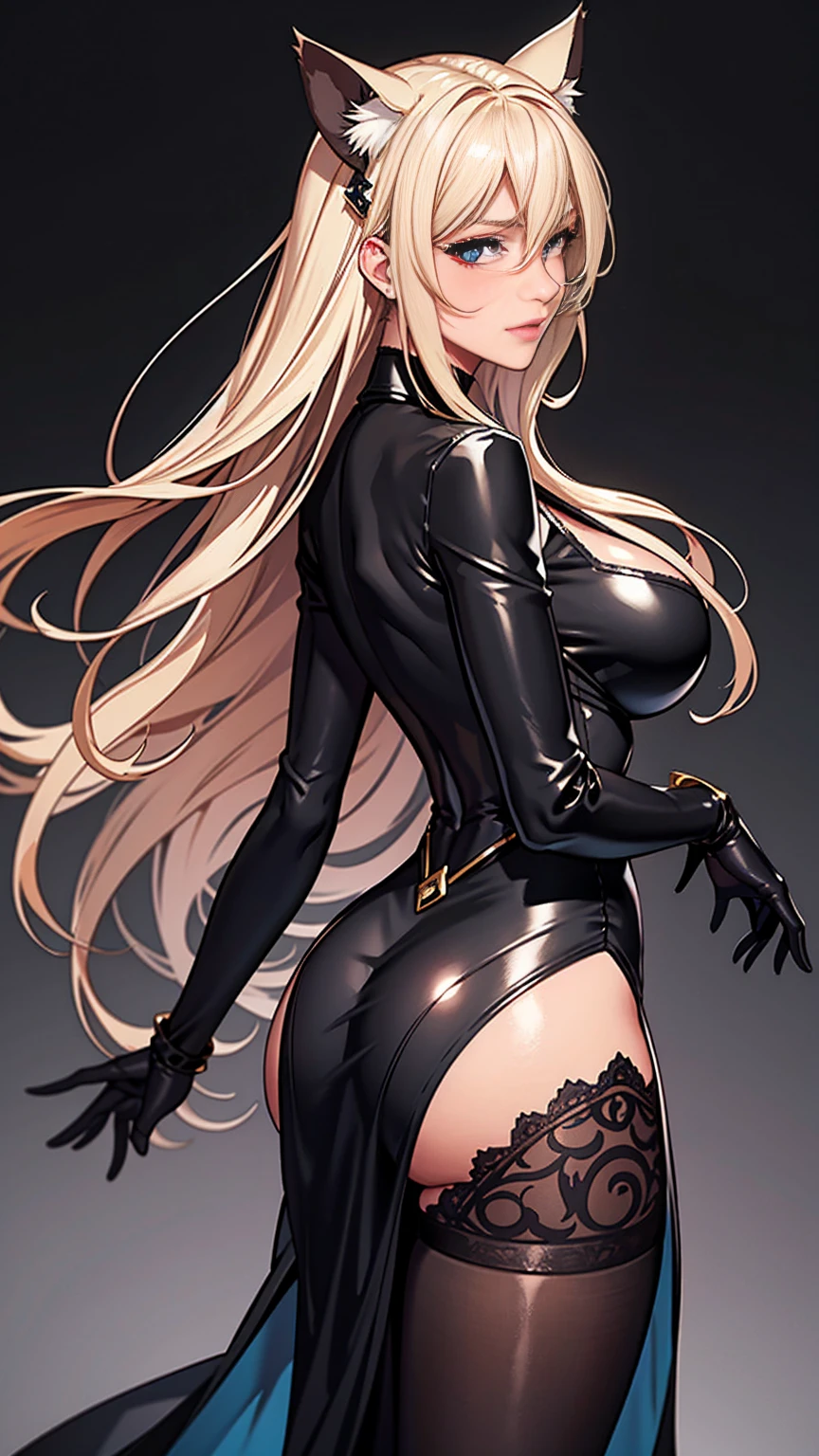 1girl, PowerV2, long hair, blonde hair, (red horns:1.1), (cross-shaped pupils:1.3), symbol-shapedpupils, yellow eyes, sharp teeth, 
BREAK wear tight black latex clothes
BREAK black tight latex pants, view from behind,
BREAK indoors, office, (((large naked breasts with nipples))), ((beautiful breasts and vagina)), ((perfect vagina and breasts)),
BREAK (masterpiece:1.2), best quality, high resolution, unity 8k wallpaper, (illustration:0.8), (beautiful detailed eyes:1.6), extremely detailed face, perfect lighting, extremely detailed CG, (perfect hands, perfect ???????),