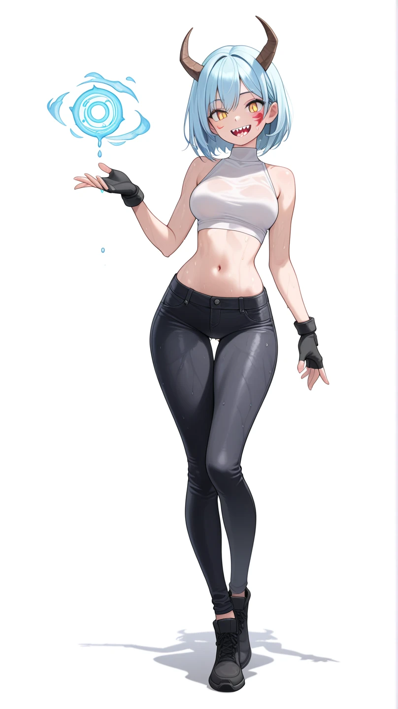 extremely delicate and beautiful, Amazing, finely detail, masterpiece, ultra-detailed, highres,best illustration, best shadow,intricate,sharp focus,  high quality, Morrigan Aensland, solo, long hair, curvy, milf, giant breasts, sexy body, black yoga pants, genshin impact,