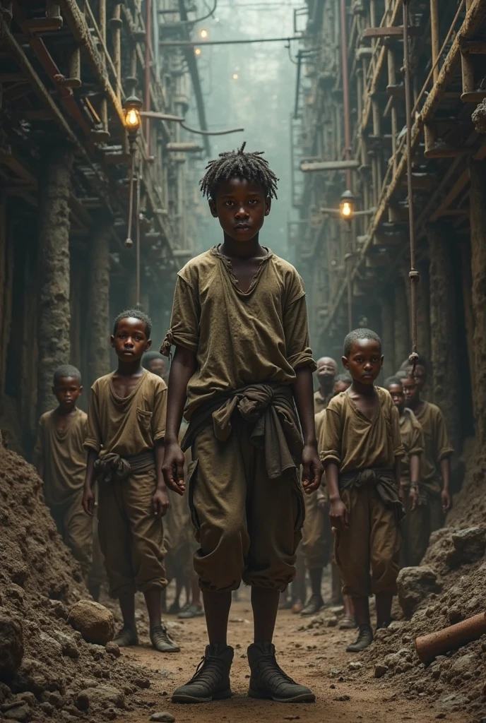 A village boy is depressed and many people throw him out of the village