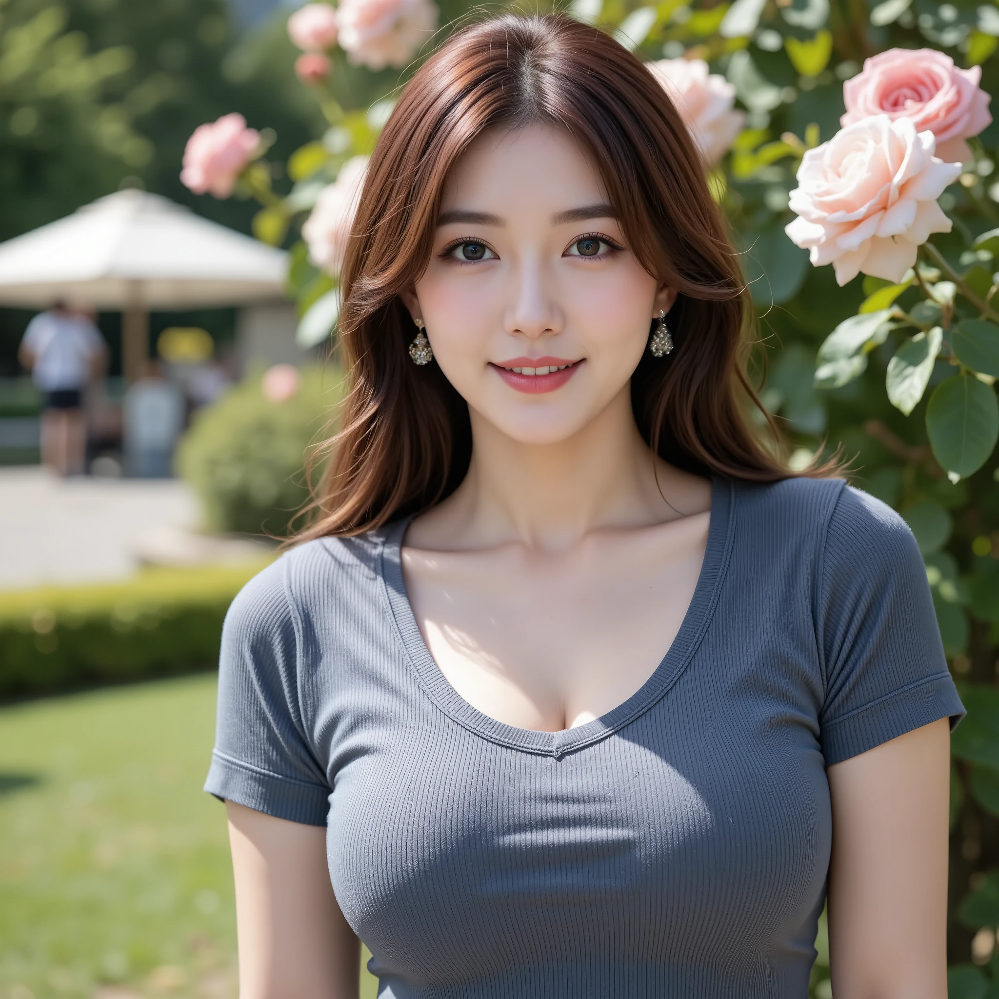 top quality、​Masterpiece、ultra high resolution、Full body female love,Japanese beauty ，Embarrassment comes from, looking at camera,Ultra-fine wet skin, National Science Foundation, {{{highest quality}}}, {{Very detailed}}, {real picture},girl,medium abs、girl们，pink vest、gymnastics coach、sweating、spread legs、brown hair