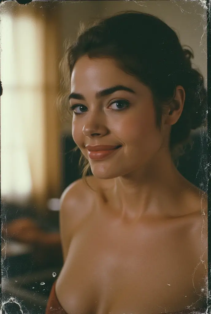 Audrey Hepburn in a convent completely naked and smiling