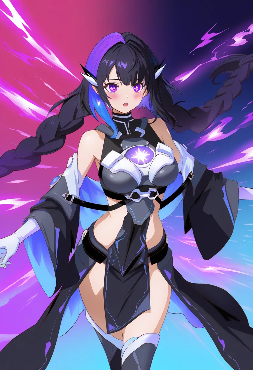 best quality, masterpiece, highres, detailed, perfect anatomy, <lora:Detail - add_detail:0.2> , <lyco:Change - EvilExecCh:0.8>, tights, cape, skull breast plate, evil smile, breast plate, cave, screens, ancient runes, glowing, EvilExecCh, <lora:CureBeauty:1>, cure beauty, head wings, blue hair, long hair, black bodysuit, black clothing, ice,