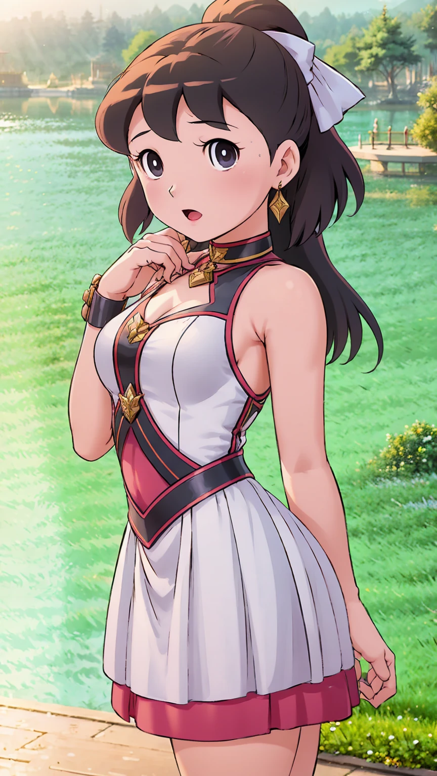 masuter piece、top-quality、Highest Standards、Top image qualityshizuka,masutepiece、intricate detailes、High resolution、Depth Field、natural soft light、profetional lighting、Great smile、cheeks are reddened、(High Detail Skin: 1.2)、photorealistic anime girl render、Strong highlights of the eyes、Very large breasts、Perfect Anatomy、crotch open、blushing、Shy、Lying down、Panties are visible、Skirt flipping、((Torn and tattered damaged))、Body shiny with oilerectile nipple))、8K resolution、intricate clothing、Intricate details、Panties visible through the skirt、Panties in full view、short bob cute, Fine、(The best illustrations)、8k UHD resolution、intricate-detail、top-quality、realisitic、ultra-detaillier、(red eyes glowing:1.6)、masterpiece、beautiful countenance、Tindall Effect、photos realistic、(High Detail Skins:1.2)、8KUHD、Digital SLR、hightquality、a picture、hight resolution、 absurderes、Ponytail distortion、best ratio four finger and one thumb、1 girl、hair adornments、Red sparkling gemstone necklace、jewely、Beautiful expression、Body Up、Large breasts emphasis、Toned waist、Wide buttocks、Tindall Effect、Photorealsitic、(High Detail Skins:1.2)、