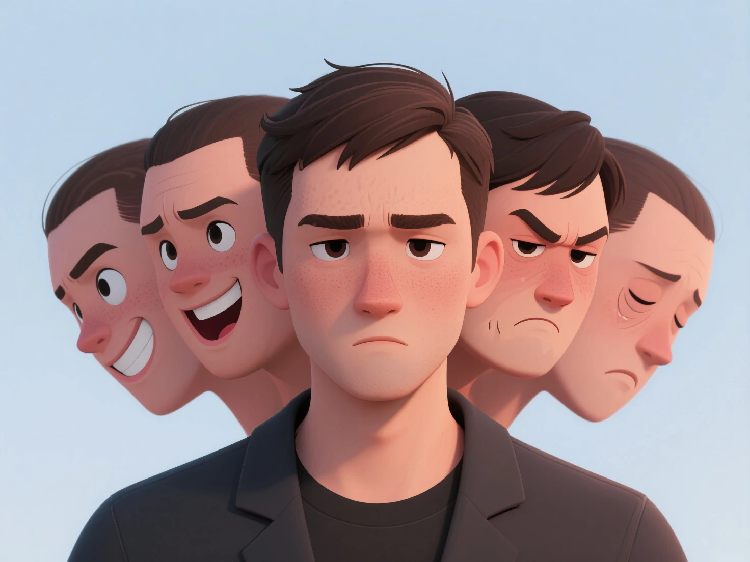 Working on emotions from the animated