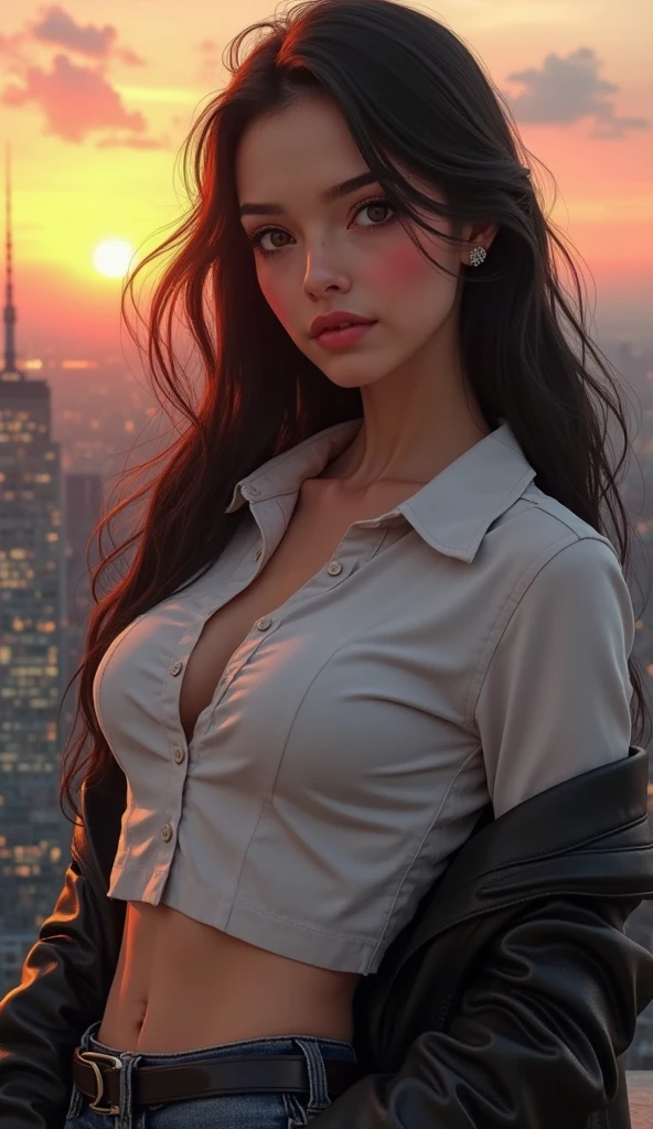 (RAW photo:1.2), ((photorealistic:1.4),(masterpiece:1.3),(best quality:1.4),ultra high res,(detailed facial features),(detailed clothes features),HDR,8k resolution, 1 girl, blush, black hair, 8k, ultra high details, perfect nose, cinematic lighting, perfect body, police uniform