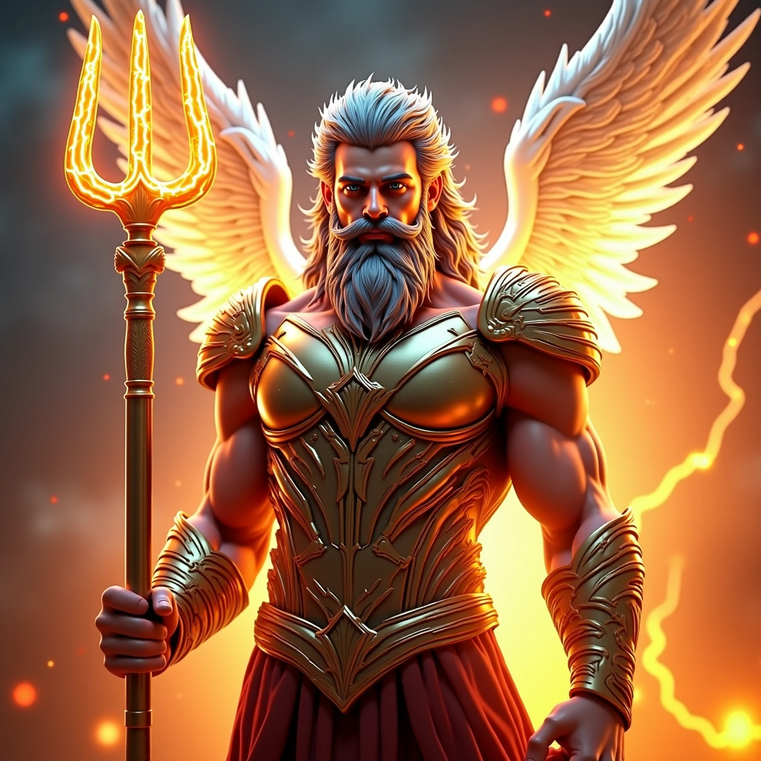 A meticulously crafted logo for Academic Athletics featuring the all-powerful Zeus, rendered in stunning detail. The logo showcases Zeus, the Greek god of thunder and lightning, exuding an aura of authority and strength. With a regal expression and piercing eyes, Zeus stands in a dynamic pose, ready to unleash his athletic prowess. The artwork exhibits exceptional realism, capturing every intricate detail of the muscular physique, flowing robes, and majestic beard. The background is kept neutral, allowing Zeus to take center stage, while the lighting emphasizes his commanding presence. Created in 8K resolution, this logo radiates a sense of grandeur and power, making it the perfect representation for Academic Athletics.