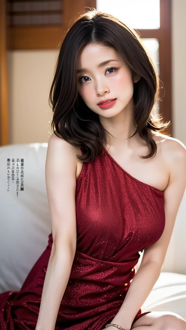 ((Exposing shoulders)), ((Ample breasts)), ((The skirt is short)), ((Sexy Legs)), ((whole body)),Practical的, Stylish girl, Red lips, Mature Woman, Exquisite makeup, Big eyes, beautiful, (Highest quality, masterpiece:1.2), Super detailed, (Practical:1.37), ((random scene, Random shooting angle)), ((Sexy long legs)), Young and energetic, Attractive model, (Delicate eyes, Delicate lips), show a bright smile, Create attractive girl images, Warm colors, Very high color saturation, Official Art, Very detailedなCG, Unified 8K wallpapers, (High Dynamic Range:1.4), (Movie atmosphere),(Soft colors), (Natural skin texture, 超Practical的, Soft Light, sharp),(Very detailed), night, moonlight、((Floral Outfit))、Red lipstick、Curly Hair、