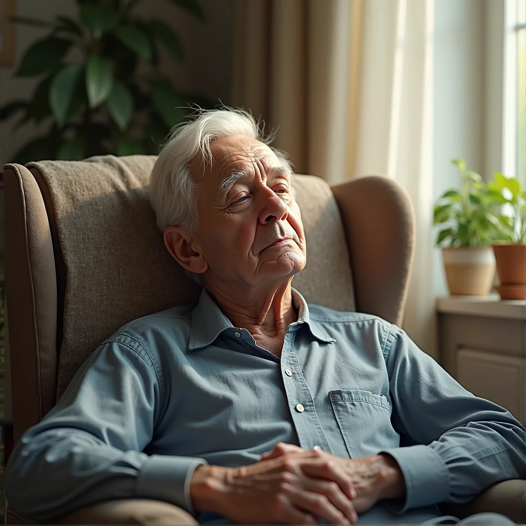 A old man sick