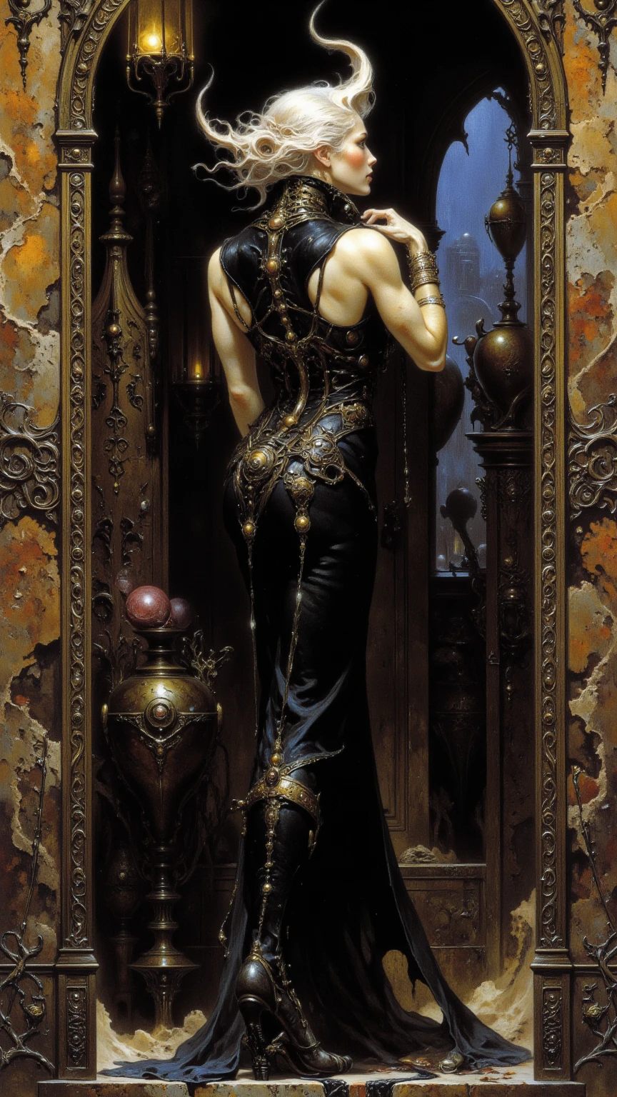 (masterpiece, best quality, ultra highres, high quality,highres, 8K, 16K, RAW, top quality, best quality, official art, highly detailed painted, highest detailed, extremely detailed, ultra details, finely detail, beautiful and aesthetic:1.1), (end of the world in the background, multifaceted background, masterpiece of fine art in the background:1.4), epic realistic, (The statue is made of marble:1.1), (black_marble), deep dark, statue, female sculpture, sculpture marmoris, (marble skin:1.6), (goddess_statue), (fractal art:1), (zentangle:1.2), (dynamic pose), (abstract background:1.2), an extremely delicate and beautiful, real shadow, 3d, anime, award winning glamour paintting,wonderful paintting,art style,stylized, <lyco:GoodHands-beta2:0.8>, <lora:model_full_body_v1:0.8> , <lora:add_detail:0.8>,