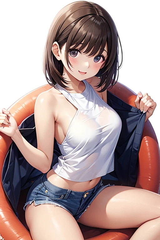 (Outdoor seaside:1.3)(sandy beach:1.3)、(windy sandy beach:1.3)(crawl on all fours:1.7)、(sea water washing woman:1.7)、(Sunset over the sea)、(Oversized shirt 3 sizes larger than women's'S size:1.7)、(首元が開いて濡れた純白のOversized shirt 3 sizes larger than women's'S sizeが透けて見える:1.7)、(濡れた純白のOversized shirt 3 sizes larger than women's'S sizeが垂れ下がって浮いた隙間から見える貧乳:1.3)、(Sexy white pants:1.3)、(Oversized shirt 3 sizes larger than women's'S sizeと貧乳その間空間:1.3)、(Tiny breasts with flickering cleavage:1.3)、(very small breasts:1.7)、(very small breasts見せ: 1.3)(smile full of happiness:1.3),(((Emphasize small breasts:1.3))),(dynamic angle),(((Dynamic and sexy forward leaning posture:1.7))),(( (wet and shiny skin)))、extremely small breasts、Clothes fluttering in the strong wind、chest slip、one girl、hairpin、necklace、earrings、look up from below、pointed red mouth、cheeks turn red、he sees who is logged in,(shiny silver hair color,Colorful short hair with orange stripes),Tousled hair fluttering in the strong wind,look at the camera,(professional lighting),(8K,pieces fly、highest quality、Ultra high resolution output image、)、written boundary depth、beautiful hands、beautiful fingers、Detailed functions of fingers、Detailed characteristics of hair、detailed facial features、Detailed features of clothing、wet hair、wet body、wet costume、