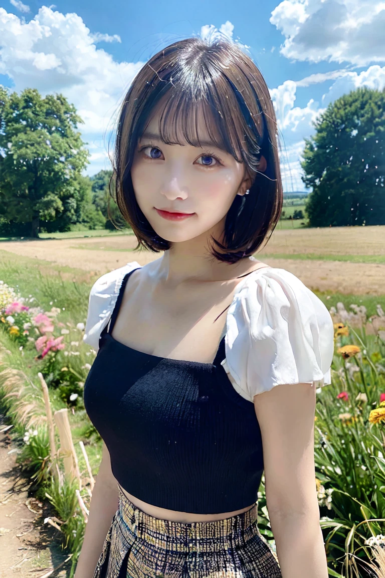 Selfie,Top view,Black Hair,Medium Hair,summercoordinate,Zara,Sitting,Ultra HD,masterpiece,super high quality,Ultra-high resolution,Highest quality,Advanced,Highest quality,Highest Resolution,high quality,beautiful,beautiful,High quality,Realな質感,Real,8K,Detailed,