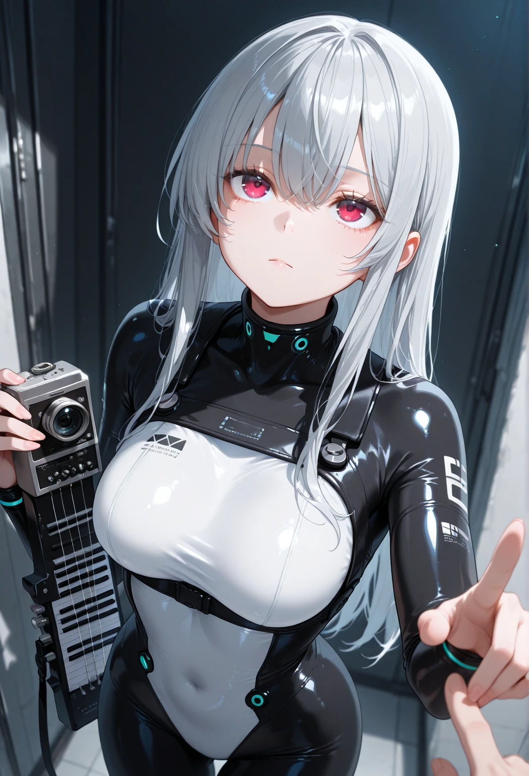 Human trapped in a robot, trapped in a sex machine, restrained, violated