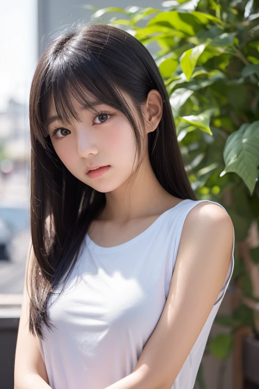 Clothed、(Photo Real:1.4)、(hyper realisitic:1.4)、(realisitic:1.3)、
(Smoother lighting:1.05)、(Improved lighting quality in movies:0.9)、32K、
1girl in、20 years girl、Realistic lighting、Back lighting、Facial light、raytrace、(Brightening light:1.2)、(Increase quality:1.4)、
(Top quality real texture skins:1.4)、finely eye、finerly detailed face、Fine quality eye、
(Tired, sleepy and satisfied)、close up of face、tshirts、write、
(Mood up the body line:1.1)、(Improve skin texture:1.1)、a japanese girl