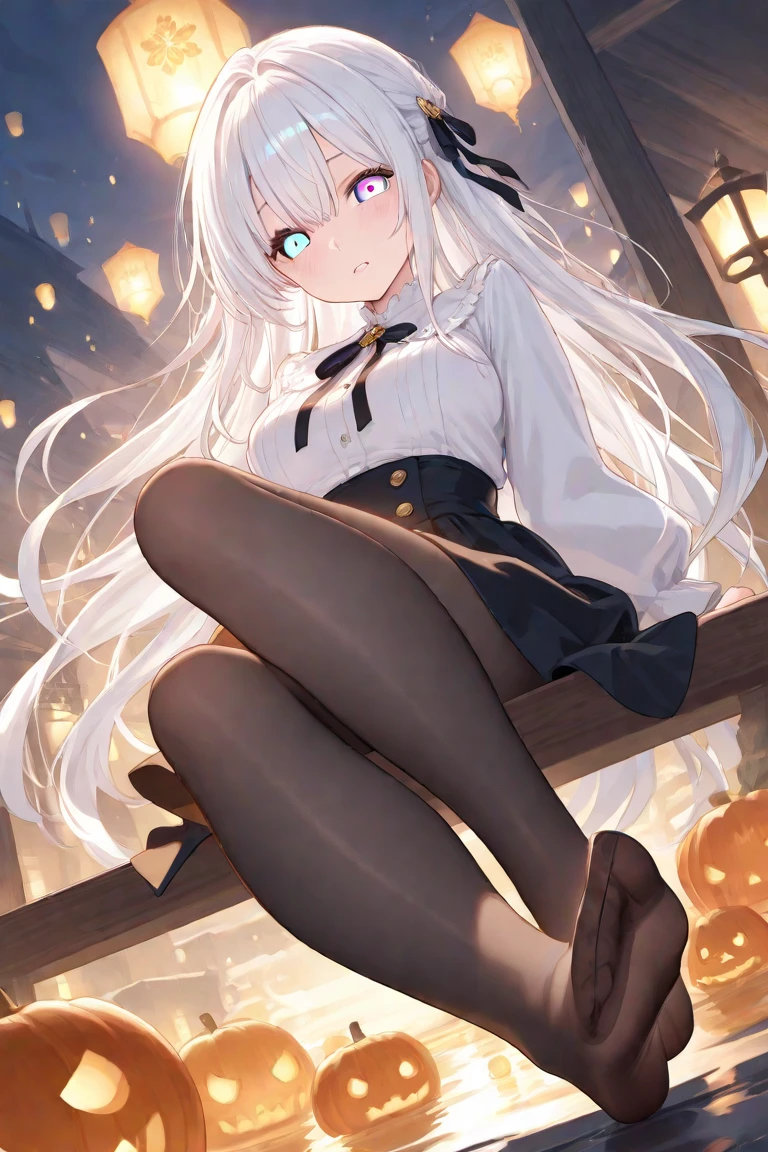 (best quality:1.3),(masterpiece:1.1),(illustration:1.2),(ultra-detailed:1.2),beautiful detailed eyes,(Gothic:1.2),
(Extremely detailed background:1.1),(forest:1.2),(mountain), night, moon,castle on the distant mountain,
(bent over:1.3),(butt:1.2),looking back, (raise butt:1.2),(close to the butt:1.3),
(1girl in Balcony:1.4),Balustrades on balcony,(wariza:1.2),(sitting:1.3)
(1girl:1.3),(solo:1.3),(white hair),(long hair:1.1),full body,black stocking,
tulle,dress,Bodysuit,back cutout,clothing cutout,