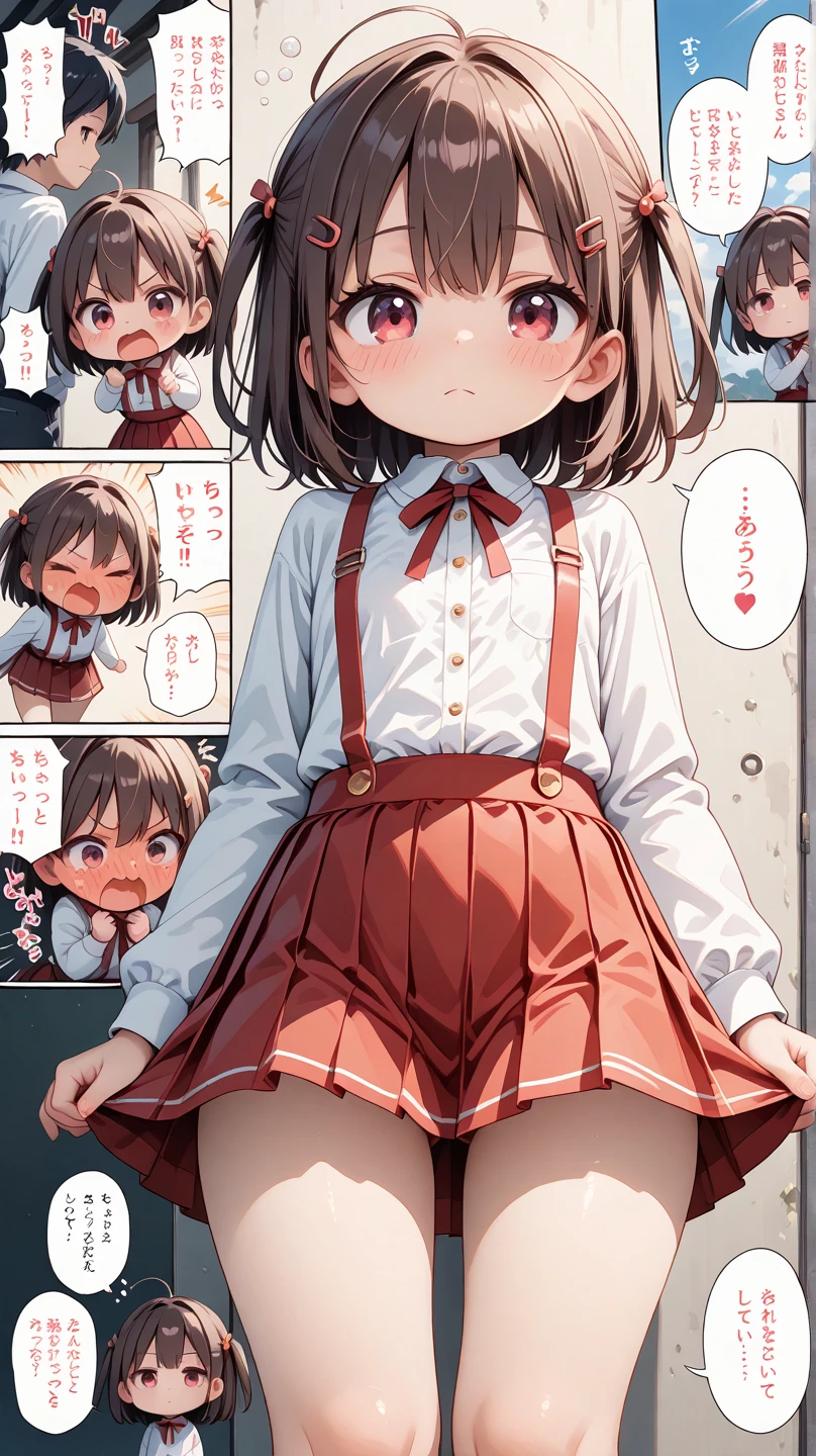 masterpiece,hentai,32k,Super detailed,Ultra-detailed, Toddler clothes, Crying face, Short brown hair, Lying on my back, A small-faced toddler being forced into vaginal sex by a man, NSFW