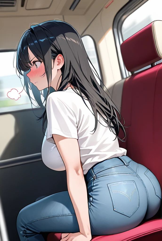 (), big star piece), highest quality, very detailed, (watercolor), bloom, delicate and beautiful, figure, (From the side),(1 girl:1.4), (alone:1.2), big breasts, (ribbed sweater:1.3), off shoulder sweater, bare shoulders, ((black skin:0.8)), beautiful eyeessy hair ), photograph, over the shoulder shot, Written by Alex Malev, Professional, canon camera, nikon camera, sharp, Bokeh, studio quality, fisheye lens, Written by Robert Capa ,navel,(((Lower body naked))),(((butt))),(((I am driving a car)))